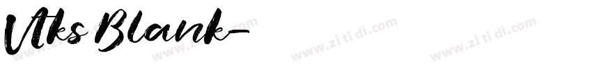 Vtks Blank字体转换